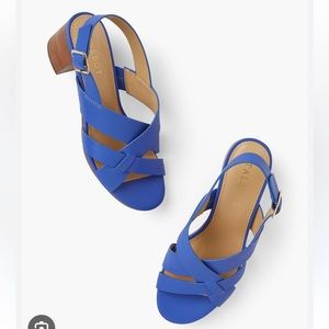 TALBOTS MIMI SOFT VACHETTA CRISSCROSS SANDALS